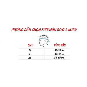 Mũ bảo hiểm 3/4 Royal M139 kính âm đen nhám - Tháo lót được - Kèm balo rút chống trầy thương hiệu