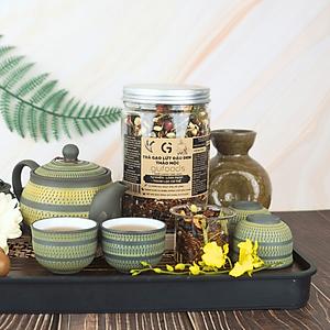 Trà gạo lứt đậu đen thanh nhiệt GUfoods - Tự nhiên, Healthy, Thanh lọc cơ thể, Mát gan, Cải thiện giấc ngủ, Đa dạng hương vị