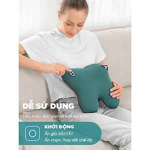 Gối Massage Đa Năng KingTech KP-500 - Máy Mát xa Toàn Thân Nhiệt Hồng Ngoại - Chuyên Sâu Cho Cổ, Vai Gáy, Lưng Dưới, Đùi, Chân - Sử Dụng Tại Nhà, Văn Phòng, Trên Ô Tô - Quà Tặng Cho Bạn Bè, Người Thân