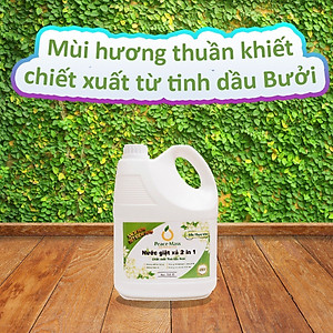 Nước Giặt Xả Gốc Thực Vật 2in1 Peace Mass (Thuộc nhóm Sản phẩm Lành tính)Can 3.6l
