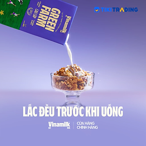 Thùng 12 Hộp Sữa tươi Vinamilk Green Farm rất ít đường 1L