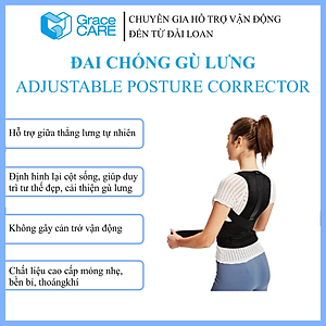 Đai Chống Gù Lưng Grace Care LB224 - Giữ Cột Sống Thẳng, Điều Chình Tư Thế, Phòng Đau Lưng