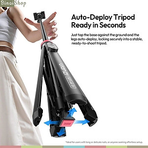 Ulanzi MT-44 / MT-44B - Tripod Mini Cho Máy Ảnh, Điện Thoại, Bluetooth Tải Trọng 1.5 Kg, Chiều Cao Tối Đa 109cm- Hàng chính hãng