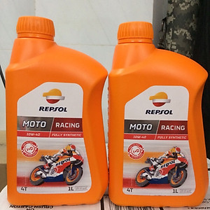 Dầu nhớt xe số và xe tay côn Repsol Racing 10W-40 1L