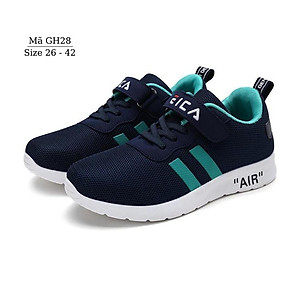 Giày thể thao bé trai 3 - 12 tuổi êm nhẹ thời trang chống trơn đi học chạy bộ phong cách Hàn GH28