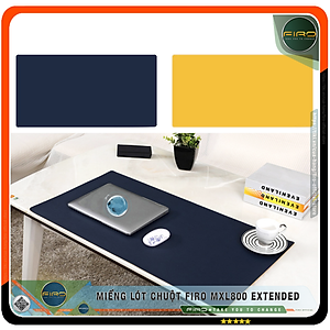 Miếng Lót Chuột FIRO MXL800 EXTENDED - Tấm Lót Chuột Cỡ Lớn 2 Mặt 80cmx40cm - Chất Liệu Da PU Cao Cấp - Tấm Lót Chuột Và Bàn Phím Chơi Game - Tấm Trải Bàn Làm Việc - Hàng Chính Hãng FIRO