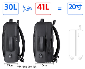 Balo laptop nam thông minh đa năng cao cấp phong cách mới