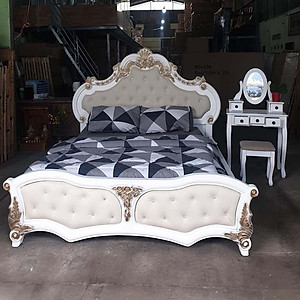 Giường ngủ gỗ cổ điển xuất khẩu 