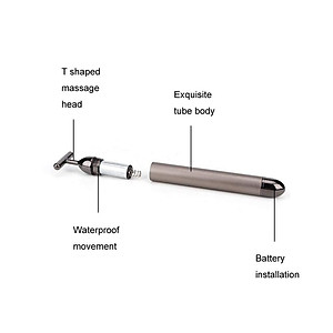 Máy massage rung đa vị trí Beauty Gold 24k Loại Tốt Nhất Giảm Stress Thư Giãn Hiệu Quả (Tặng Pin AA) (Hàng Chính Hãng)