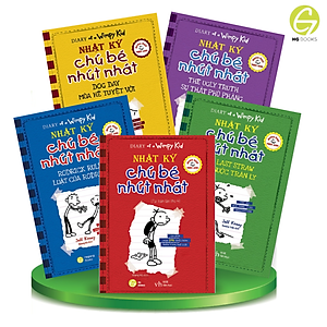Combo 5 tập Nhật Ký Chú Bé Nhút Nhát - Diary Of A Wimpy Kid BẢN SONG NGỮ kèm file nghe Audio