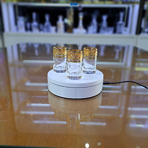 Bộ ly pha lê Tiệp cao cấp BOHEMIA 1239A, dung tích 35 ml, hoa tiết dây hoa mạ vàng, kiểu dáng sang trọng, hiện đại - Hàng chính hãng