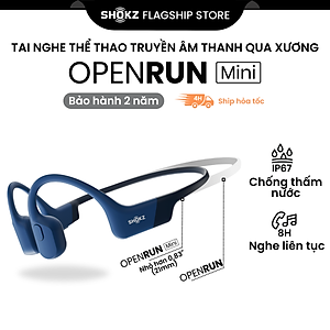 Tai Nghe Bluetooth Thể Thao Dẫn Truyền Âm Thanh Qua Xương SHOKZ OPEN RUN MINI S803 - Hàng Chính Hãng - Kháng nước IP67 - Sạc nhanh- Pin sử dụng trong 8 tiếng