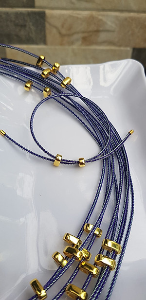 Dây thun XANH DƯƠNG dẻo 2mm phối vòng tay Charm hạt đá hạt lu thống Size dây nhỏ 2mm Nữ đã có hạt lu thống thì đây chính là sợi dây thun XANH DƯƠNG phối với hạt lu thống đeo xinh ạ