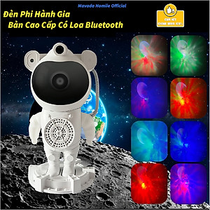 Đèn Phi Hành Gia Cao Cấp Có Loa Bluetooth Và Điều Khiển Chiếu Bầu Trời Sao, Dải Thiên Hà Và Ánh Trăng Trang Trí Decor