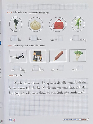 Combo Sách - Bài tập tuần Tiếng Việt 1 tập 1 + 2 ( Cánh Diều )