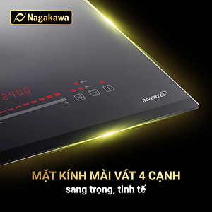 Miễn phí giao lắp toàn quốc - Bếp Đôi Điện Từ Inverter Nagakawa NAG1202M (4800W) - Made in Malaysia - Bảo hành 5 năm - Hàng Chính Hãng