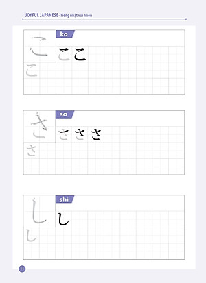 Sách Joyful Japanese - Tiếng Nhật vui nhộn - Tập Viết