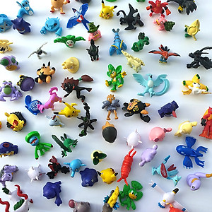 Bộ sưu tập mô hình đồ chơi Pokemon 48 chi tiết không trùng anime chibi vui nhộn, dễ thương cho bé nhập vai, trang trí - Hàng chính hãng