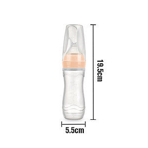 Bình thìa ăn dặm cho bé 120ml Haakaa. Chất liệu silicone cấp thực phẩm cao cấp, an toàn. Không chứa BPA, PVC và phthalate. Hỗ trợ bé ăn dặm hiệu quả