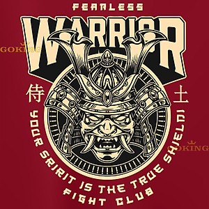 WARRIOR, mã G16. Áo thun nam nữ cá tính, form unisex. Áo phông GOKING hàng hiệu, công nghệ in Nhật Bản sắc nét. Quà tặng cao cấp cho gia đình, cặp đôi, doanh nghiệp.