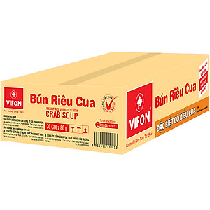 Thùng 30 Gói Bún Riêu Cua VIFON (80g x 30 gói)