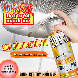 Bình Xịt Tẩy Rửa Vệ Sinh Nhà Bếp Đa Năng Dung Tích 500ml Loại Bỏ Dầu Mỡ Lâu Năm