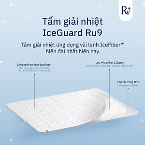 Tấm Giải Nhiệt IceGuard™ (IceGuard Pad) Ru9 | Mát Lạnh Cho Giấc Ngủ | Chiếu Điều Hòa, Êm Ái | 6 Kích Thước
