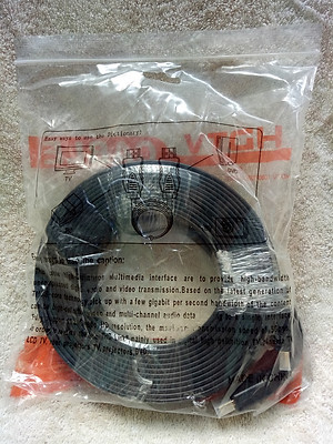 Cáp HDMI dẹp từ 1 mét rưỡi đến 20 mét, dùng để nối tivi với máy tính, máy chiếu, cáp chất lượng hình ảnh 4K - Hàng chính hãng