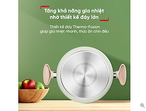 Bộ nồi chảo Tefal So Matcha - Nồi 24cm, Chảo 20cm, Chảo sâu 28cm, Xẻng, Vá