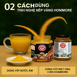 Combo 3 hũ Tinh nghệ nếp vàng Honimore 200g/hũ