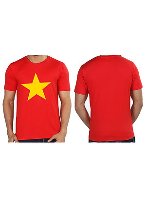 Combo Áo thun cờ đỏ sao vàng + kèm băng đô cổ động tuyển Việt Nam Sportslink