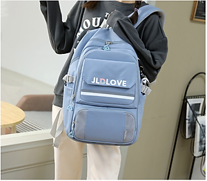 Balo nữ sinh đi học không thấm nước cao cấp phong cách hàn quốc 15.6"