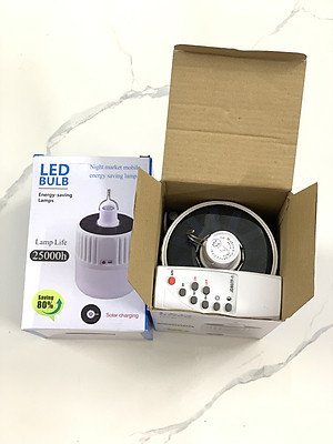 Đèn led KG62 tích điện năng lượng mặt trời siêu sáng, ánh sáng trắng có remote điều khiển và tấm pin năng lượng mặt trời / thích hợp đi vườn, cắm trại, picnic , khi nhà cúp điện 120w- Hàng chính hãng