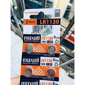 10 Viên Pin Maxell AG10 LR1130 LR54 Cúc Áo 1,5V Nhật Bản