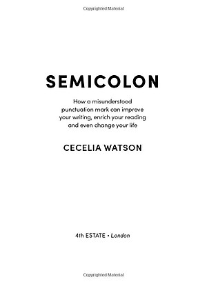 Semicolon: How A Misunderstood Punctuation Mark Can Improve Your Writing, Enrich Your Reading And Even Change Your Life
