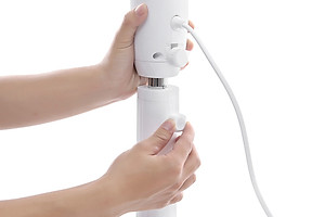 Quạt đứng Toshiba F-LSD10(W)VN - Màu trắng - Điều khiển từ xa núm xoay vô cực - 9 cánh - DC inverter tiết kiệm điện 70% - 26 tốc độ gió - Màn hình LED hiển thị - Hàng chính hãng, bảo hành 12 tháng, chất lượng Nhật Bản