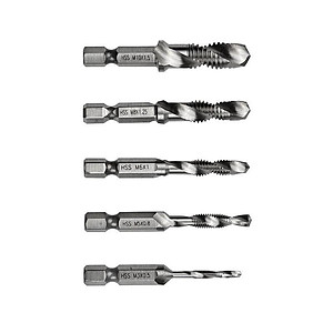 Bộ 6 Mũi Khoan Taro HSS 4341 Tạo Ren Cao Cấp, giúp tiết kiệm thời gian thi công, tiết kiệm chi phí siêu tiện lợi. M3, M4, M5, M6, M8, M10 