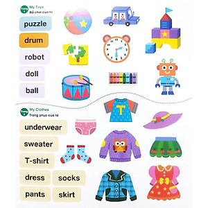 Sách Những từ vựng đầu tiên - Bé vui học tiếng anh cùng Sticker