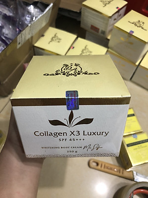 Kem Body Luxury Collagen X3 và Gel Tẩy Tế Bào Chanh Bạc Hà