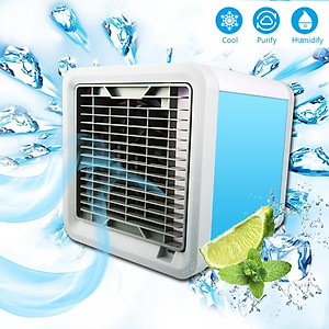 Quạt Điều Hòa Mini Để Bàn, Quạt Hơi Nước Làm Mát Mùa Hè- Tiện Lợi - Hàng Chính Hãng MINIIN