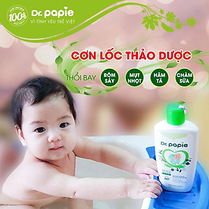 Combo 3 Lọ Nước Tắm Thảo Dược Dr Papie Cho Bé Giúp Ngăn Ngừa Và Giảm Các Vấn Đề Về Da