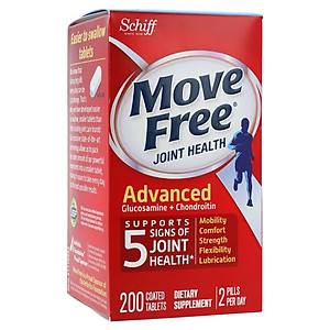Glucosamine Mỹ Schiff Move Free Joint Health Advanced Glucosamine + Chondroitin - Giảm các triệu chứng đau nhức xương khớp hiệu quả - OZ Slim Store