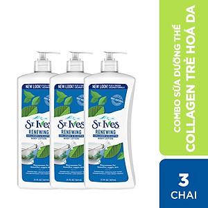 Combo 3 chai Sữa dưỡng thể St.Ives Collagen trẻ hóa da 621ml
