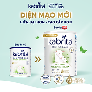 Sữa dê Kabrita số 2 cho trẻ từ 12- 24 tháng - Lon 800g