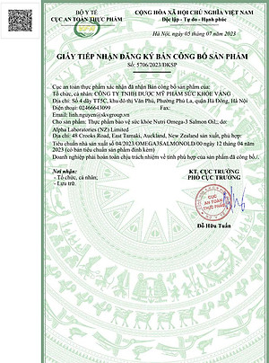 Viên Dầu Cá Hồi New Zealand Nutri Omega-3 Salmon Oil 60 Viên | Hỗ Trợ Sức Khỏe Mắt, Não, Tim - Nhập Khẩu Chính Hãng