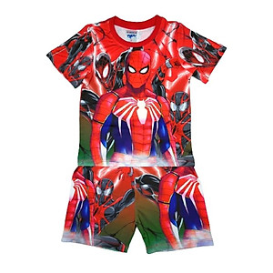 Set đồ đồ bộ bé trai hình siêu nhân từ 10-55kg - vải thun lạnh -Kiến Lửa