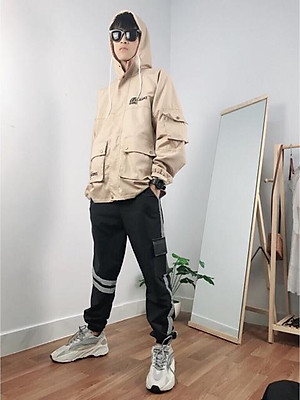 < FREESHIP > ÁO KHOÁC KAKI HỘP NAM NỮ HÌNH THẬT CÓ TÚI TRONG HÀNG BAO ĐẸP, BAO CHẤT  FORM 80KG