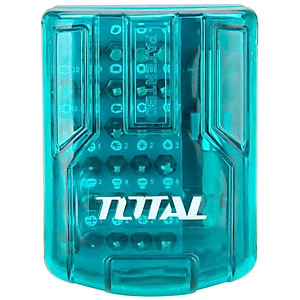 Bộ 30 mũi bắt vít 25mm thép chuyên dụng S2 TOTAL TACSD10306 - Có hộp đựng, nhỏ gọn, đầu vít có từ tính