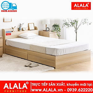 Giường ngủ ALALA63 gỗ HMR chống nước - www.ALALA.VN - 0939.622220
