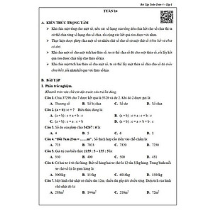 Sách - Combo Bài Tập Tuần Lớp 4 Cả Năm - Toán và Tiếng Việt (4 cuốn)